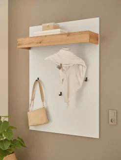 Home affaire Garderobenpaneel »GiRON/CiTY, Wandregal in vier Farben, Flurgarderobe mit Hutablage« mit Kleiderstange und Haken, 100 cm breit