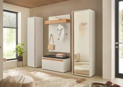 Home affaire Garderobenpaneel »GiRON/CiTY, Wandregal in vier Farben, Flurgarderobe mit Hutablage« mit Kleiderstange und Haken, 100 cm breit