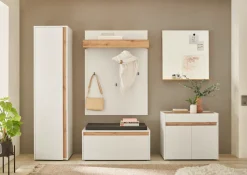 Home affaire Garderobenpaneel »GiRON/CiTY, Wandregal in vier Farben, Flurgarderobe mit Hutablage« mit Kleiderstange und Haken, 100 cm breit