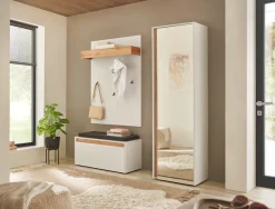 Home affaire Garderobenpaneel »GiRON/CiTY, Wandregal in vier Farben, Flurgarderobe mit Hutablage« mit Kleiderstange und Haken, 100 cm breit