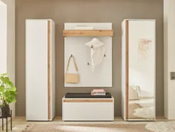 Home affaire Garderobenpaneel »GiRON/CiTY, Wandregal in vier Farben, Flurgarderobe mit Hutablage« mit Kleiderstange und Haken, 100 cm breit