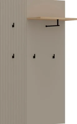 Home affaire Garderobenpaneel »Luminara« 1 Stk. tlg. Wandgarderobe breit mit eleganter Rillenoptik - (B/T/H) 85/26/133 cm