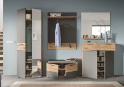 Home affaire Garderobenschrank »Riga, Höhe 200 cm, 2 Türen, 4 Einlegeböden, 1 Kleiderstange« mit Softclose, Kleiderstange ausziehbar,universal einsetzbarer Schrank