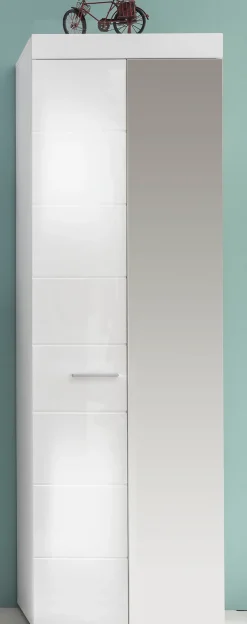 Home affaire Garderobenschrank »Avena« Flurschrank mit Spiegeltür -(B/T/H) 80/12/72 cm