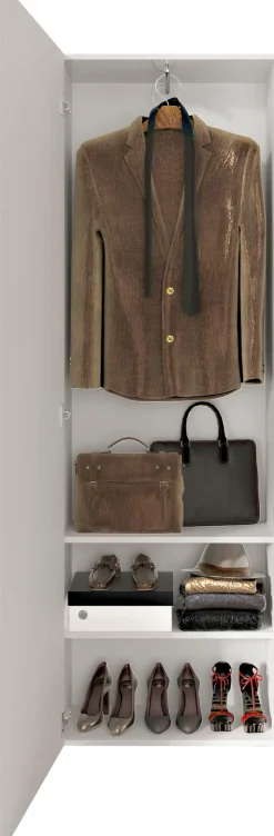 Home affaire Garderobenschrank »Vittoria, Breite 60 cm, Höhe 186 cm« Front mit Spiegel und Siebdruck