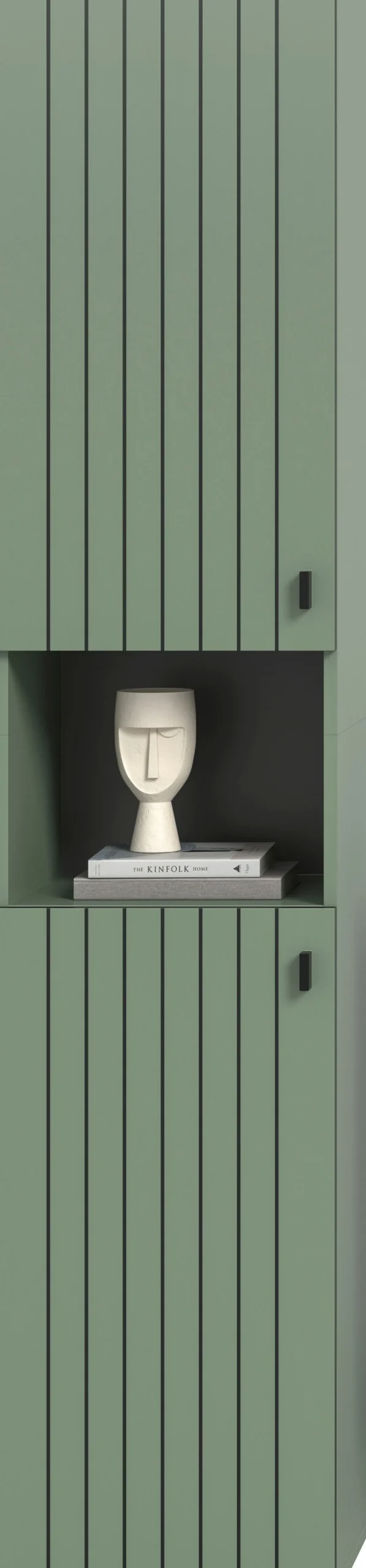 Home affaire Garderobenschrank »TATIO, Höhe 192 cm, Rillenoptik, 2 Türen, offenes Fach« 1 Stk. tlg. Garderobenschrank, Flurschrank, Dielenschrank, Hochschrank