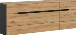 Home affaire Garderobenschrank »REHAT, TOPSELLER!, Breite 176 cm, hängende Montage, viel Stauraum« Platz für ca. 20 Paar Schuhe,Garderobe, Flurschrank, Dielenschrank, Kleiderschrank, Garderobenmöbel