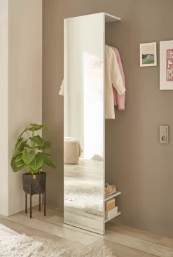 Home affaire Garderobenschrank »GiRON/CiTY, Schrank mit Spiegelfront, moderner Kleiderschrank« mit Kleiderstange, modernes Design, beidseitig geöffnet, 50 cm breit