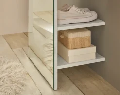 Home affaire Garderobenschrank »GiRON/CiTY, Schrank mit Spiegelfront, moderner Kleiderschrank« mit Kleiderstange, modernes Design, beidseitig geöffnet, 50 cm breit