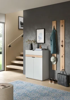 Home affaire Garderobenschrank 1 Stk. tlg. Oran, Schuhkommode, Schublade, Evoke Oak NB, 3 Fächer