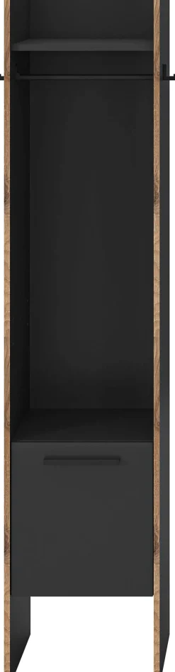 Home affaire Garderobenschrank »MUSTA, Breite: 42cm, inkl. Kleiderstange, 2 Haken, 1 Tür« Dielenschrank, Flurschrank, Schrank, Universalschrank, Sitzbank