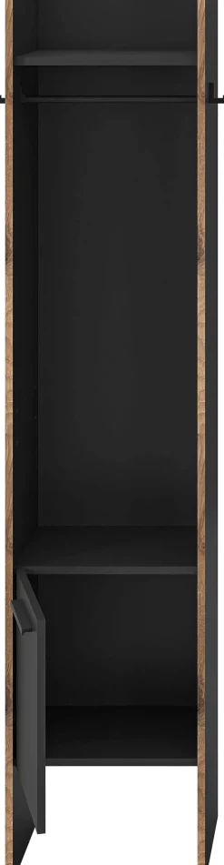 Home affaire Garderobenschrank »MUSTA, Breite: 42cm, inkl. Kleiderstange, 2 Haken, 1 Tür« Dielenschrank, Flurschrank, Schrank, Universalschrank, Sitzbank