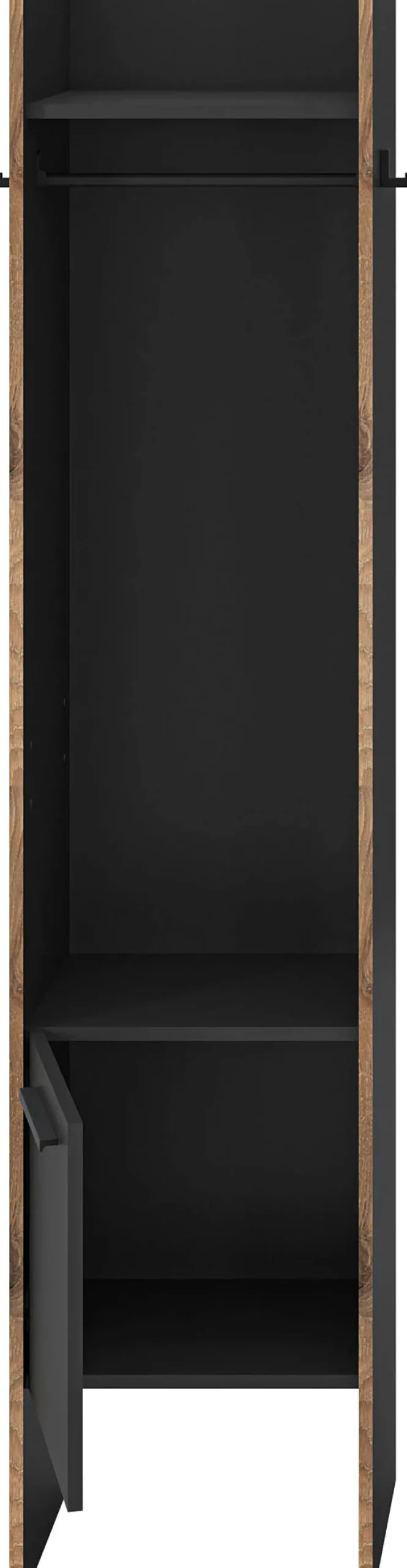Home affaire Garderobenschrank »MUSTA, Breite: 42cm, inkl. Kleiderstange, 2 Haken, 1 Tür« Dielenschrank, Flurschrank, Schrank, Universalschrank, Sitzbank