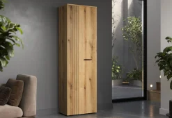 Home affaire Garderobenschrank »Amrum« 1 Stk. tlg. Garderobenschrank mit 2 Türen & 1 Kleiderstange – (B/T/H) 60/36/196 cm