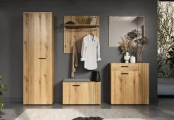 Home affaire Garderobenschrank »Amrum« 1 Stk. tlg. Garderobenschrank mit 2 Türen & 1 Kleiderstange – (B/T/H) 60/36/196 cm