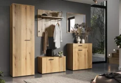 Home affaire Garderobenschrank »Amrum« 1 Stk. tlg. Garderobenschrank mit 2 Türen & 1 Kleiderstange – (B/T/H) 60/36/196 cm