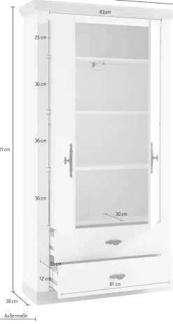 Home affaire Garderobenschrank »Florenz« Höhe ca, 200 cm