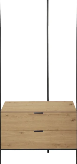 Home affaire Garderobenschrank »Innsbruck« 1 Stk. tlg. Garderobe mit Kleiderstange & 2 Schubladen - (B/T/H) 85/47/190 cm