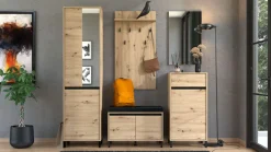 Home affaire Garderoben-Set »Arran Flurmöbel, Dielenmöbel, Flurschrank, Flurgarderobe Breite 189 cm« 5tlg,