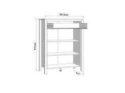 Home affaire Garderoben-Set »Bedford, Flurmöbel, Dielenmöbel, Flurschrank, Flurgarderobe B= 231 cm« 4tlg, 4 Stk. tlg.