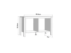 Home affaire Garderoben-Set »Bedford, Flurmöbel, Dielenmöbel, Flurschrank, Flurgarderobe B= 231 cm« 4tlg, 4 Stk. tlg.