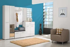 Home affaire Garderoben-Set »Beny Flurmöbel, Dielenmöbel, Flurschrank, Flurgarderobe Breite 218 cm« 5tlg, 5 Stk. tlg.