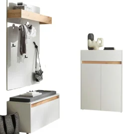 Home affaire Garderoben-Set »City/Giron, moderne Garderobe, viel Stauraum, ca. 24 Schuhe« Set, 3 Stk. tlg.