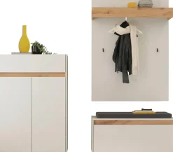 Home affaire Garderoben-Set »City/Giron, moderne Garderobe, viel Stauraum, ca. 24 Schuhe« Set, 3 Stk. tlg.
