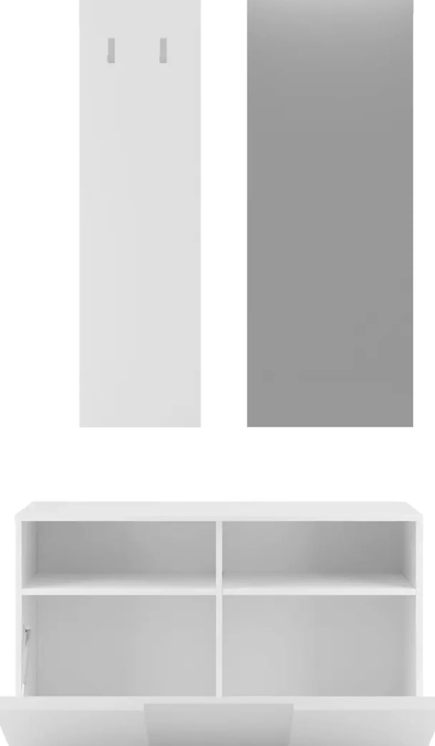 Home affaire Garderoben-Set »Dama 3tlg. Breite 91 cm, Höhe 187 cm, Front in 3D-Optik,« 3 Stk. tlg.