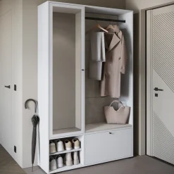 Home affaire Garderoben-Set »Garderobe mit Spiegel, Sitzbank und Kleiderstange« 1 Stk. tlg.