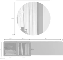 Home affaire Garderoben-Set »Infinity, 3tlg. Breite 125 cm, Höhe variabel, moderne Garderobe« Spar-Set, 3 Stk. tlg.