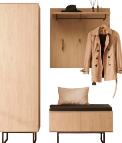 Home affaire Garderoben-Set »Lund, moderne Garderobe, Komplettset mit viel Stauraum« Set, 3 Stk. tlg.