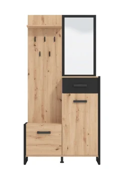 Home affaire Garderoben-Set »Oleron Kompaktgarderobe, Flurgarderobe, Dielenschrank« Komplett-Set,