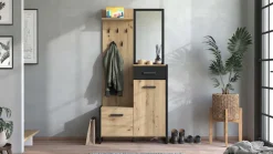 Home affaire Garderoben-Set »Oleron Kompaktgarderobe, Flurgarderobe, Dielenschrank« Komplett-Set,