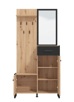 Home affaire Garderoben-Set »Oleron Kompaktgarderobe, Flurgarderobe, Dielenschrank« Komplett-Set,