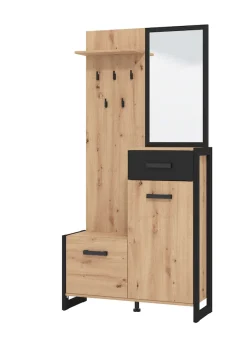 Home affaire Garderoben-Set »Oleron Kompaktgarderobe, Flurgarderobe, Dielenschrank« Komplett-Set,