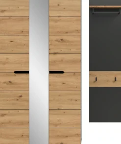 Home affaire Garderoben-Set »REHAT, TOPSELLER!, 2-teilig, Breite 165 cm, individuell stellbar« Set, best. aus: Garderobenschrank & Garderobenpaneel, 2 Stk. tlg.