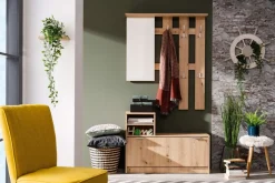 Home affaire Garderoben-Set »Ravenna Flurgarderobe, Dielenschrank, Kompaktgarderobe, Breite 100 cm« Komplett-Set, 2 Stk. tlg.