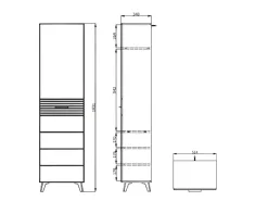 Home affaire Garderoben-Set »Sein Kompaktgarderobe, Flurgarderobe, Dielenschrank, Hochglanzfronten« Komplett-Set, 5 Stk. tlg.