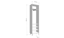 Home affaire Garderoben-Set »Sein Kompaktgarderobe, Flurgarderobe, Dielenschrank, Hochglanzfronten« Komplett-Set, 5 Stk. tlg.