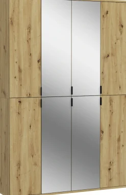 Home affaire Garderoben-Set »Trondheim, Breite 121 cm, best. aus 3 Schränken, 8 Türen, 21 Fächer« Set, 3 Stk. tlg.