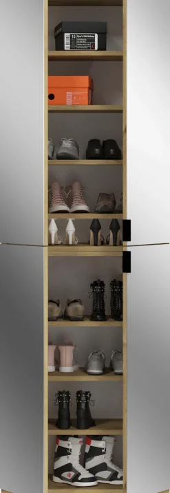 Home affaire Garderoben-Set »Trondheim, Breite 121 cm, best. aus 3 Schränken, 8 Türen, 21 Fächer« Set, 3 Stk. tlg.