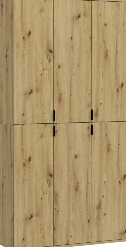 Home affaire Garderoben-Set »Trondheim, 91 cm, best. aus 2 Schränken, 6 Türen, 15 Fächer« Set, 2 Stk. tlg.