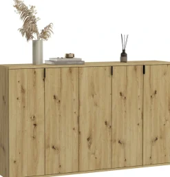 Home affaire Garderoben-Set »Trondheim, Breite 152 cm, best. aus 3 Kommoden, 5 Türen, 16 Fächer« Set, 3 Stk. tlg.