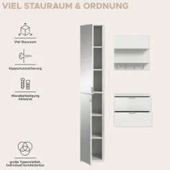 Home affaire Garderoben-Set »Trondheim, Garderobenset 3-tlg. Breite 82 cm,« 3 Stk. tlg.