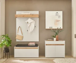 Home affaire Garderobenspiegel »Giron/City, Spiegel in drei Farben, modernes Design« universell einsetzbar, mit Ablagefläche, eckig, 75 cm breit
