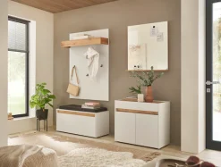 Home affaire Garderobenspiegel »Giron/City, Spiegel in drei Farben, modernes Design« universell einsetzbar, mit Ablagefläche, eckig, 75 cm breit