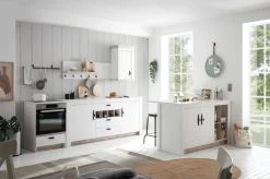 Home affaire Herdumbauschrank »Florenz, Küchenschrank in Pinie Weiß« mit verschnörkeltem Metallgriff, im Landhausstil, Arbeitshöhe 92 cm