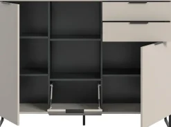 Home affaire Highboard »ADIO, Breite 150cm, 2 Türen, 1 Klappe, 2 Schubkästen, mit Metall-Kufen« 1 Stk. tlg. Sideboard, Kommode, Lowboard, Schrank, Wohnzimmerschrank, Anrichte