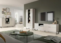 Home affaire Highboard »ADIO, Breite 150cm, 2 Türen, 1 Klappe, 2 Schubkästen, mit Metall-Kufen« 1 Stk. tlg. Sideboard, Kommode, Lowboard, Schrank, Wohnzimmerschrank, Anrichte